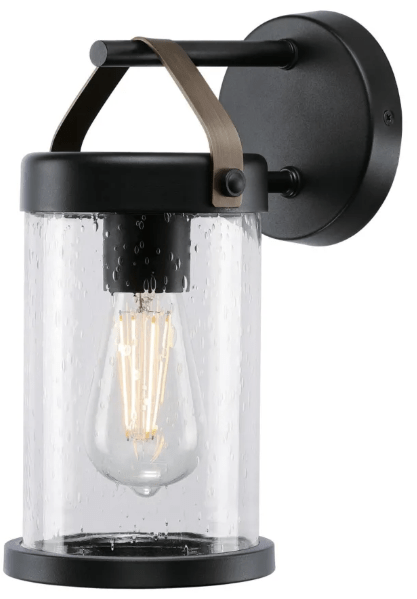 SIGNATURE HARDWARE PADDOCK 2 LIGHT 22 IN.. TALL LED OUTDOOR WALL SCONCE BLACK MODEL #440682